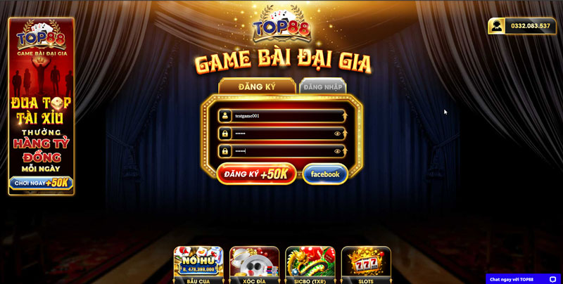 Hướng dẫn nạp rút tiền Top88